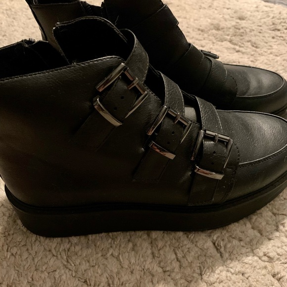 ASOS Design Ahoy chunky buckle ankle boots in BLACK - Picture 10 of 10